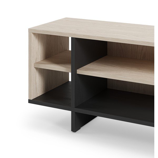 Czarna szafka pod TV 160x44x36 cm Cequoia – Marckeric-image-4