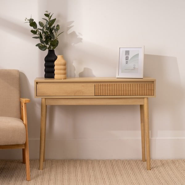 Konsola w naturalnym kolorze 30x100 cm Iona – Casa Selección-image-1