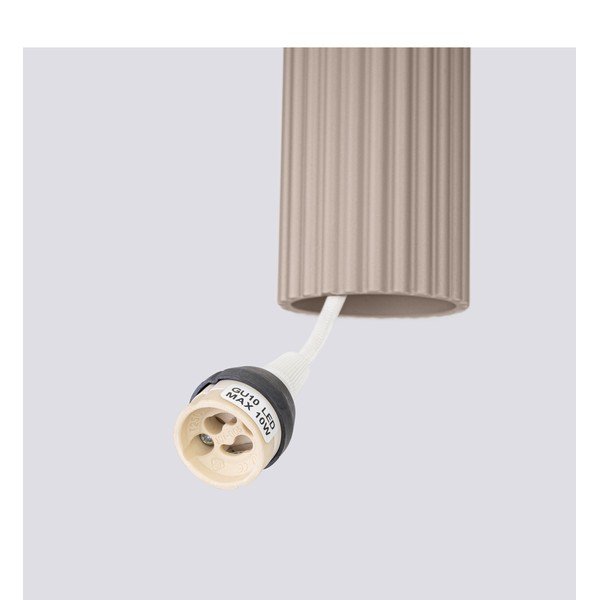 Szarobrązowa metalowa lampa wisząca Gleam – Sollux-image-4