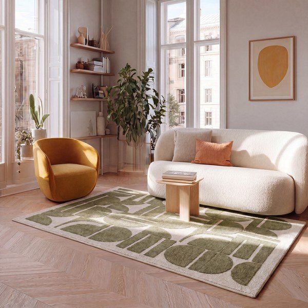 Dywan w kolorze khaki/beżowy 160x230 cm Candela – Universal-image-1