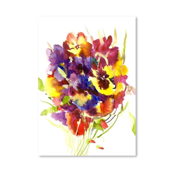 Plakat Colorful Pansies (projekt Suren Nersisyan)