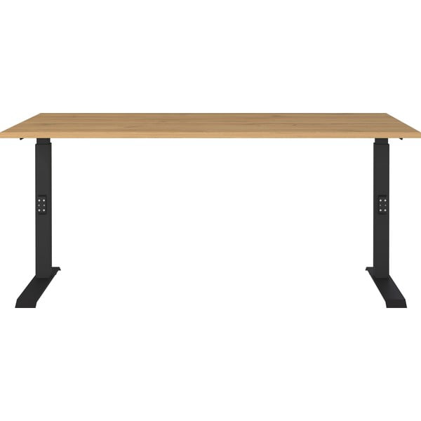 Biurko z regulacją wysokości z blatem w dekorze dębu 80x160 cm Agenda – Germania-image-2