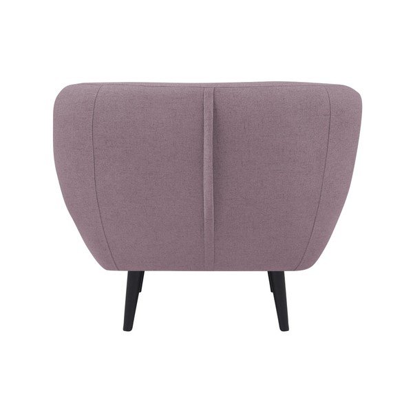 Różowy fotel z brązowymi nogami Mazzini Sofas Piemont-image-1