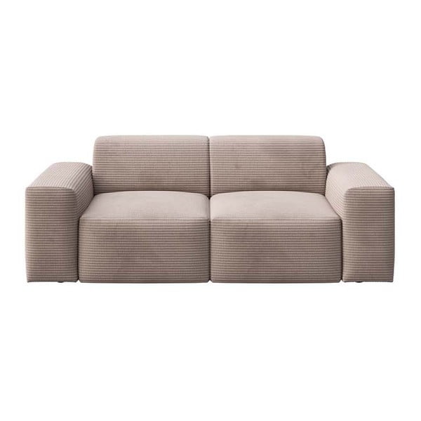 Beżowa sztruksowa sofa 205 cm Fluvio – MESONICA