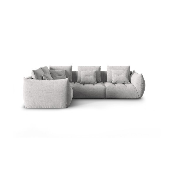 Jasnoszary narożnik (lewostronny/w kształcie litery L) Bloom – Micadoni Home