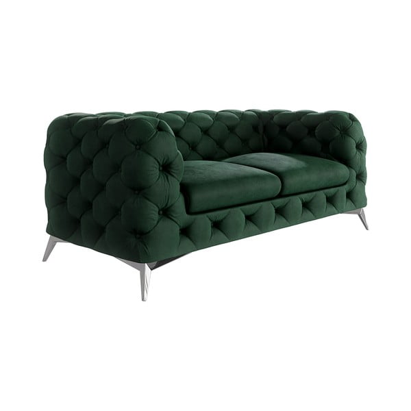 Ciemnozielona aksamitna sofa 185 cm Chelsea – Ropez-image-1