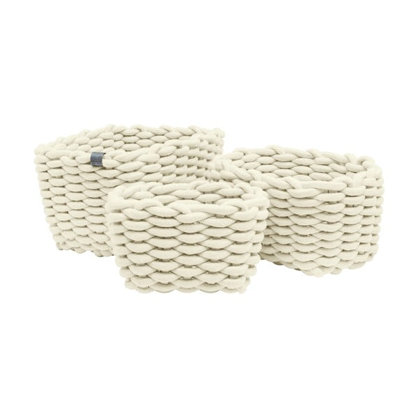 Tekstylne koszyki zestaw 3 szt. 30x25x19 cm Tom Tailor – Wenko