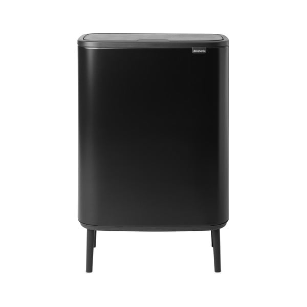 Stalowy kosz na śmieci otwierany na dotyk w kolorze matowej czerni 60 l Bo Touch Bin Hi – Brabantia-image-4