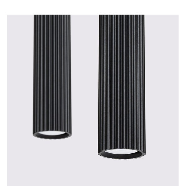 Czarna metalowa lampa wisząca Gleam – Sollux-image-4