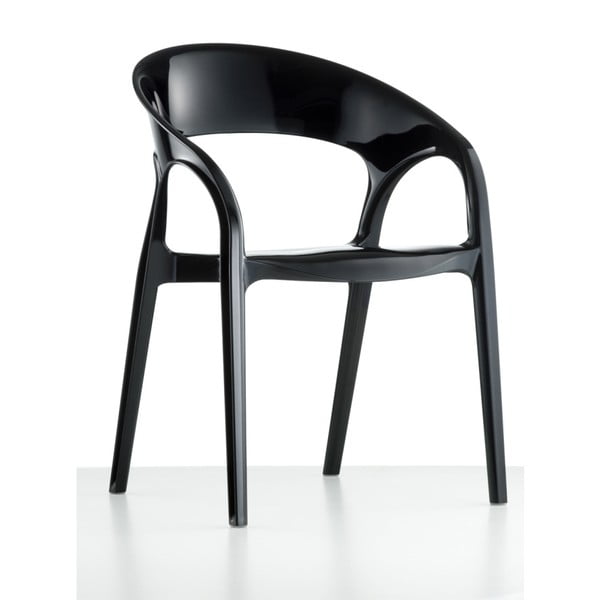 Czarne krzesło Pedrali Gossip