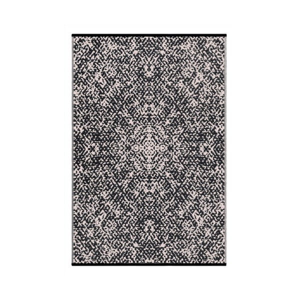 Czarno-beżowy dwustronny dywan zewnętrzny Green Decore Gatra, 120x180 cm