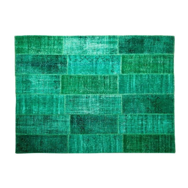 Dywan wełniany Allmode Green, 150x80 cm