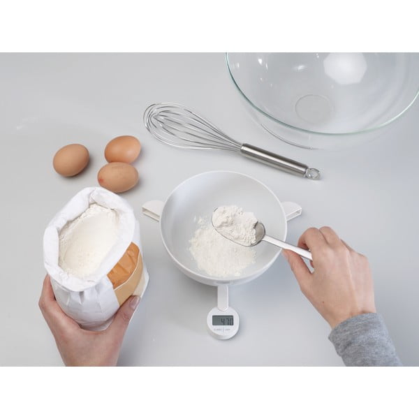 Biała cyfrowa waga składana Joseph Joseph TriScale-image-4