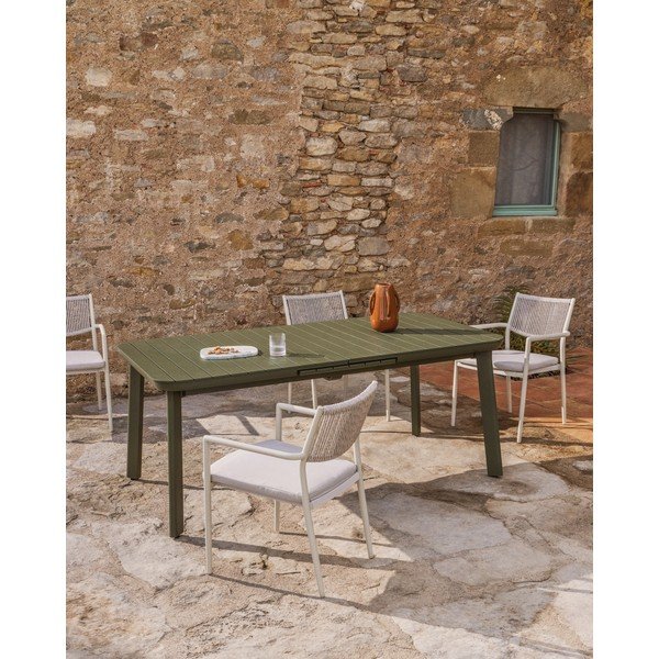 Metalowy stół ogrodowy 100x220 cm Izola – Kave Home-image-1