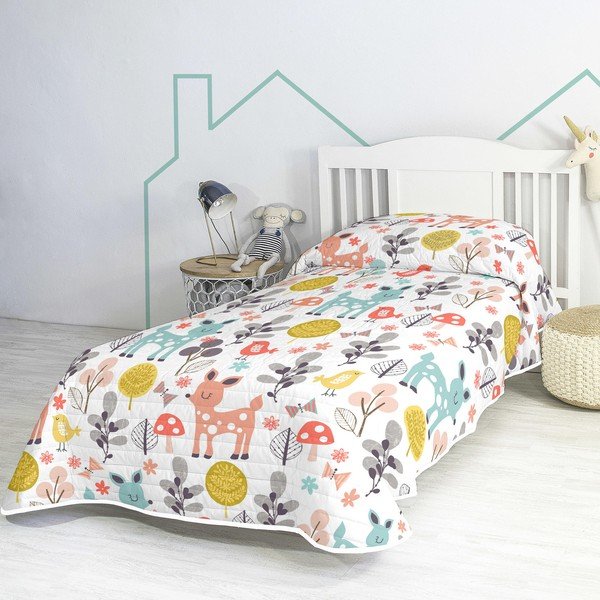 Bawełniana narzuta dziecięca 260x180 cm Woodland – Moshi Moshi-image-2