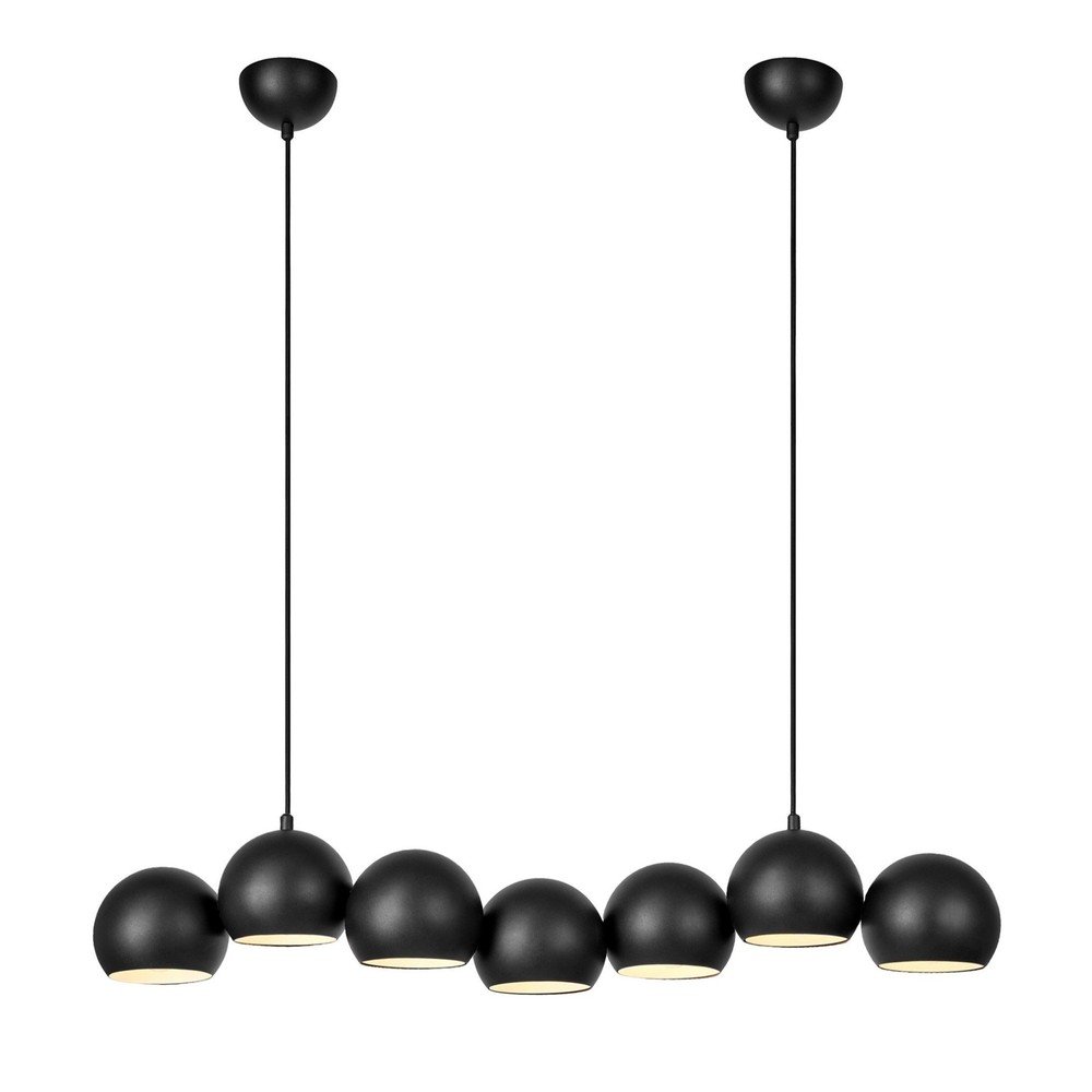 Czarna lampa wisząca z metalowym kloszem Cupolo – Markslöjd