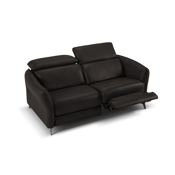 Czarna skórzana sofa 103 cm Hubble – Windsor & Co Sofas-image-3
