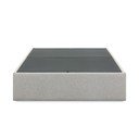 Szare tapicerowane łóżko dwuosobowe ze schowkiem 160x200 cm Matters – Kave Home