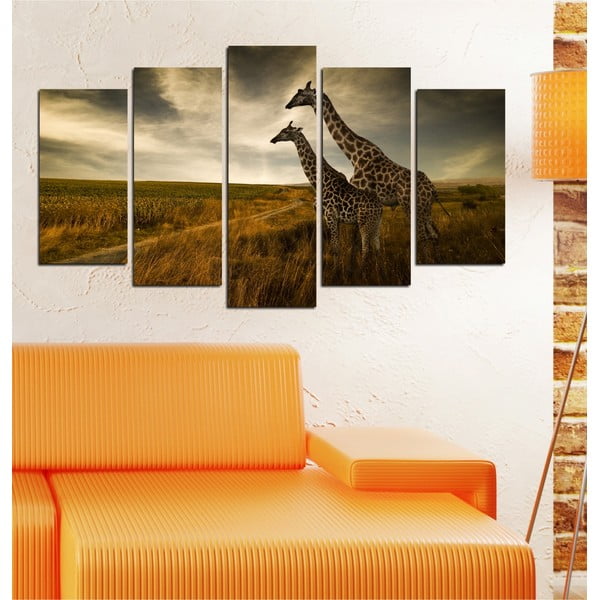 5-częściowy obraz Żyrafy