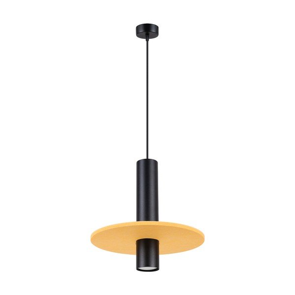 Żółta/beżowa metalowa lampa wisząca ø 30 cm Olisa – Sollux