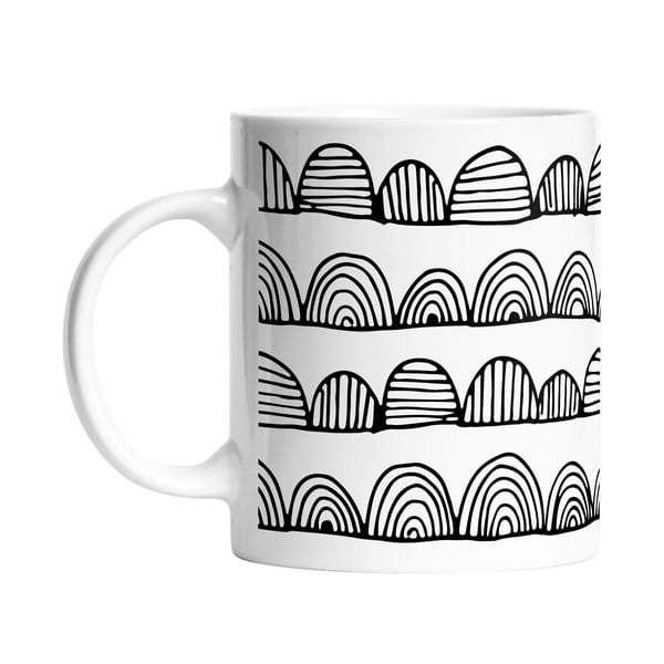 Kubek Black Shake Bumpy Stripes, 330ml-image-1