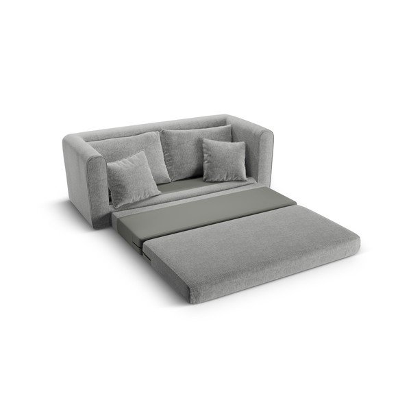 Jasnoszara rozkładana sofa 158 cm Lido – Micadoni -image-4