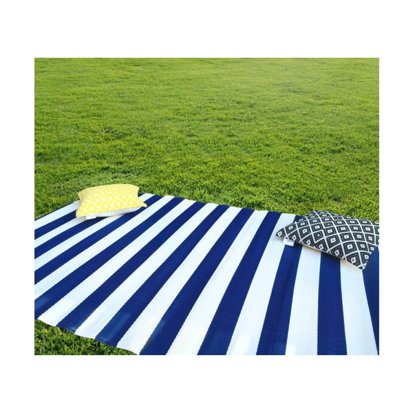 Niebiesko-biały dwustronny dywan zewnętrzny Green Decore Classic, 120x180 cm-image-2
