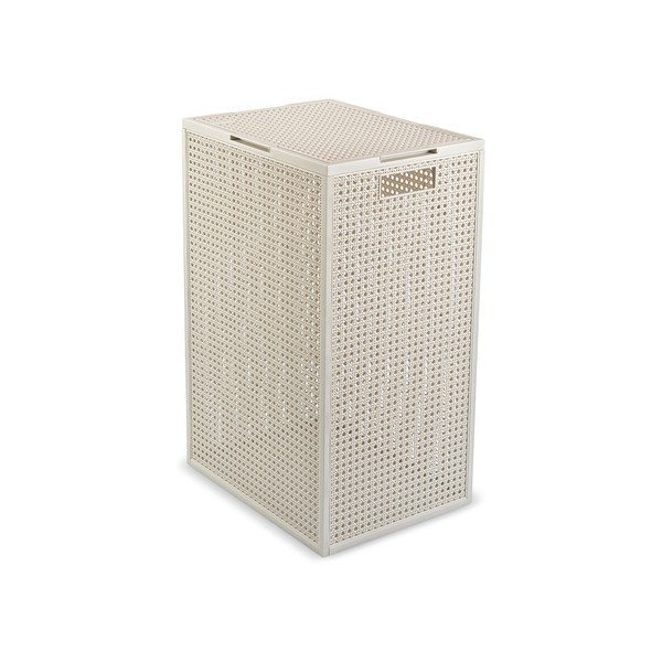 Kremowy kosz na pranie z plastiku z recyklingu 60 l Kaya – Curver
