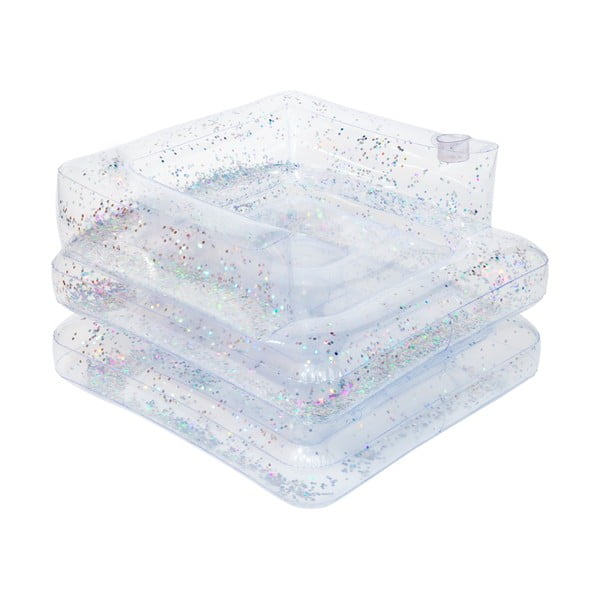 Przezroczysty dmuchany leżak Sunnylife Lilo Glitter-image-2