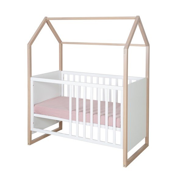 Białe łóżeczko 60x120 cm Cabane – Roba-image-2