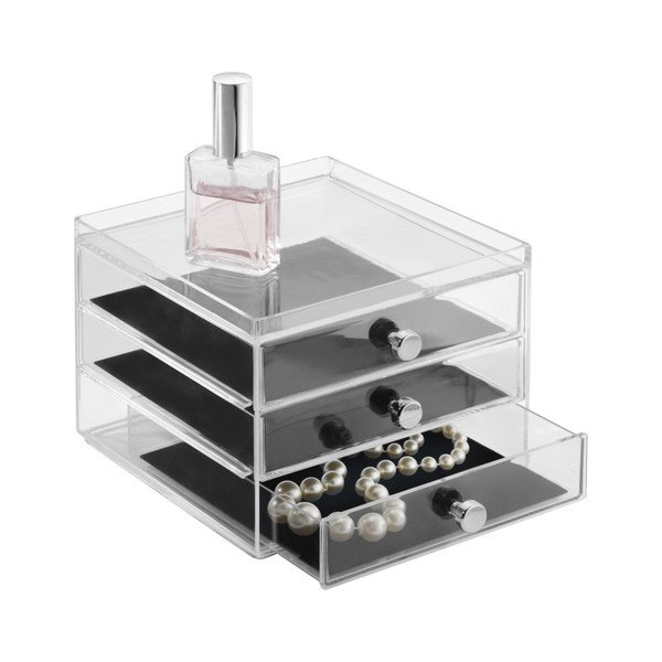 Organizer z 3 szufladami InterDesign Serwa, wys. 12,5 cm-image-1