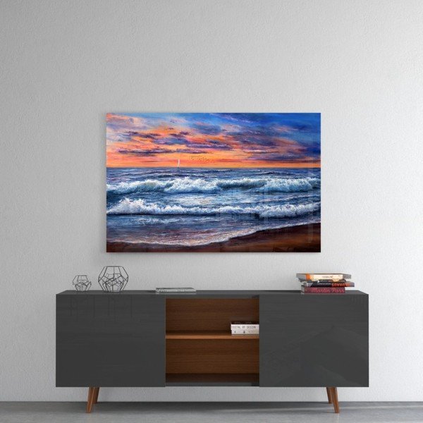 Szklany obraz Insigne Waves, 72x46 cm-image-1