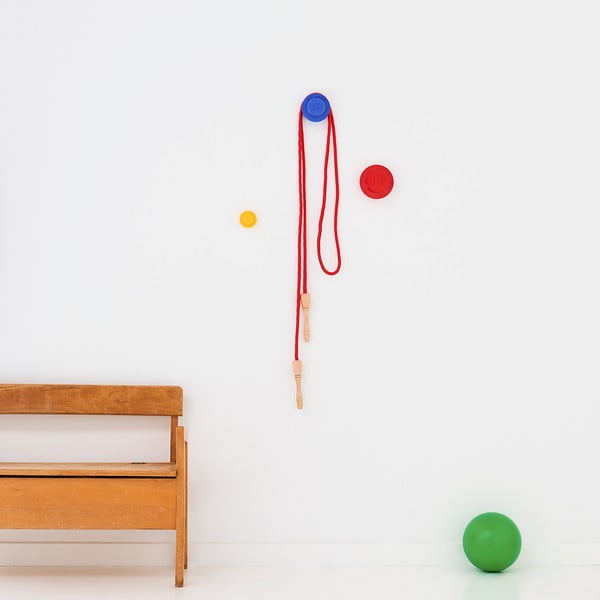 Komplet 3 wieszaków ściennych LEGO® Colour-image-1