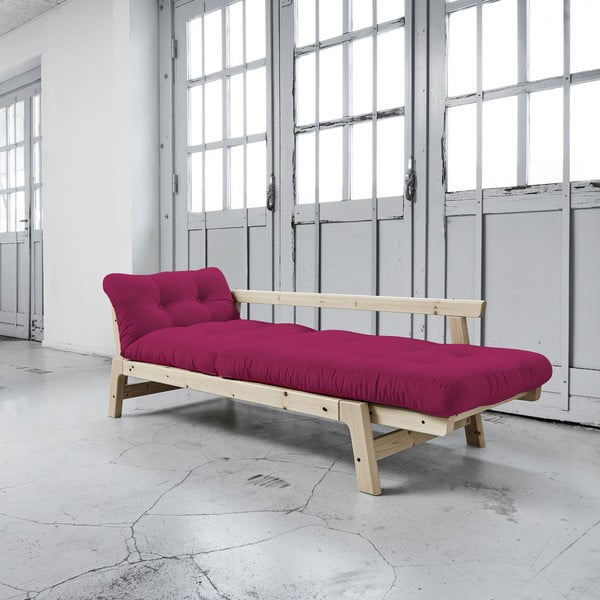Sofa rozkładana Karup Step Natural/Pink