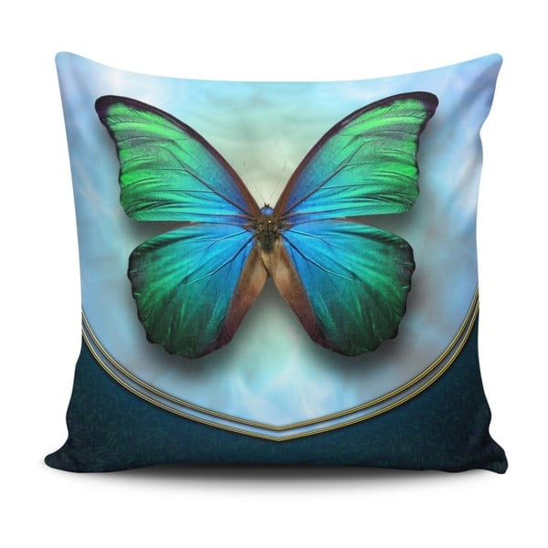 Poszewka na poduszkę z domieszką bawełny Calento Butterfly, 45x45 cm