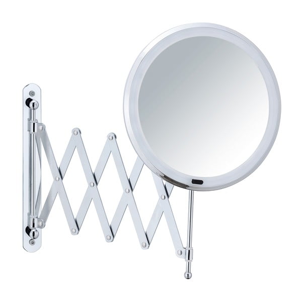 Lustro z oświetleniem/powiększające (5x) kosmetyczne ø 20 cm Barona – Wenko-image-1