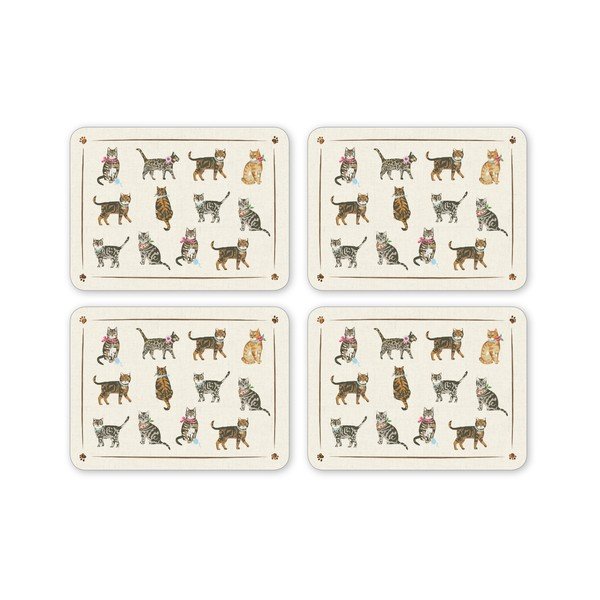 Zestaw 4 mat stołowych Cooksmart England Cats on Parade-image-1