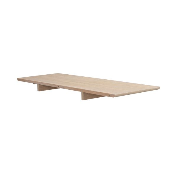 Dodatkowy blat do stołu z litego drewna dębowego 140x50 cm Clapperton – Rowico-image-3