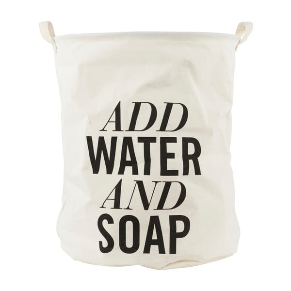 Płócienny kosz na pranie House Doctor Add Water and Soap