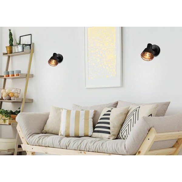 Czarny metalowy kinkiet Neria – Candellux Lighting-image-1