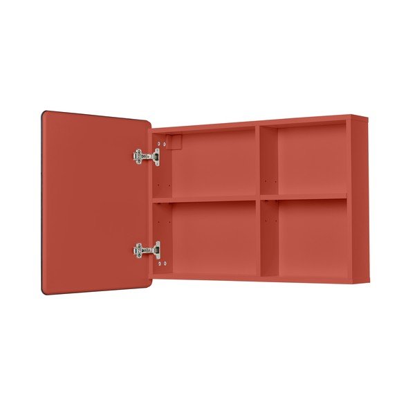 Czerwona wisząca/z lustrem szafka łazienkowa 80x58 cm Color Bath – Tom Tailor-image-3