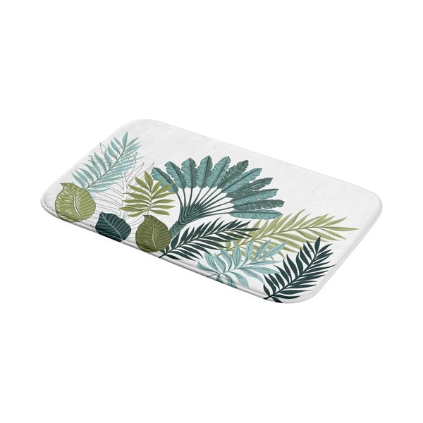 Biało-zielony dywanik łazienkowy 45x75 cm Panazio – douceur d'intérieur-image-2