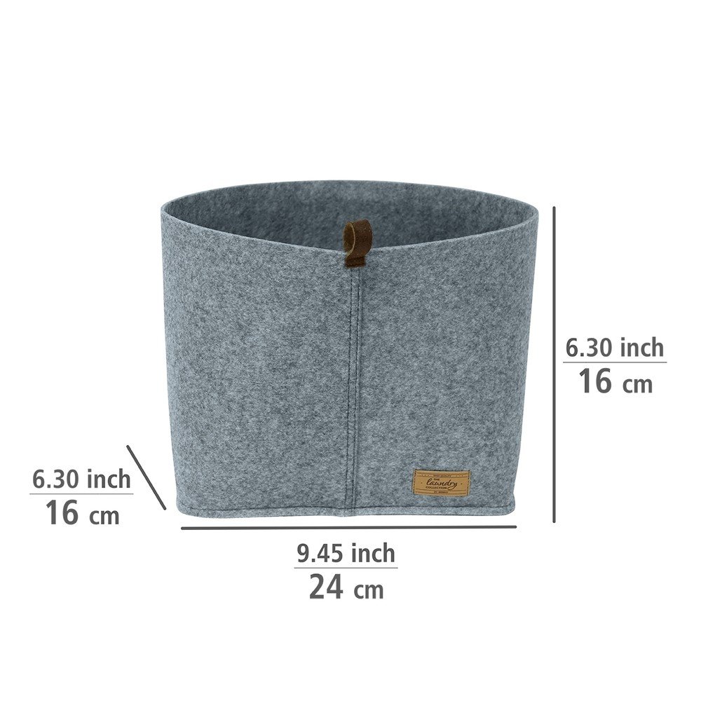 Szary tekstylny organizer Wenko Felt, 24x16 cm (zdjęcie 8)