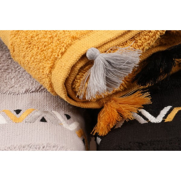 Bawełniane ręczniki frotte zestaw 3 szt. 50x90 cm Asorti – Foutastic-image-1