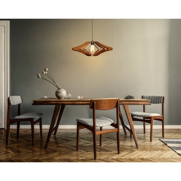 Lampa wisząca w naturalnym kolorze ø 47 cm – Opviq lights-image-2