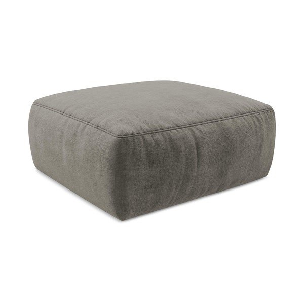 Szary podnóżek z tkaniny szenilowej Kuki – Makamii-image-3