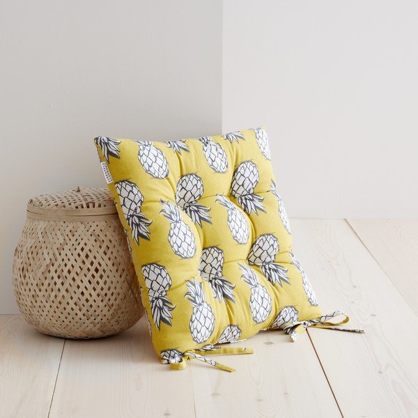 Grodowe poduszki na krzesło zestaw 2 szt. 40x40 cm – Pineapple Elephant-image-1