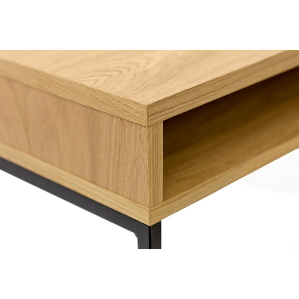 Biurko z blatem w dekorze dębu 35x100 cm Frame – Woodman-image-4