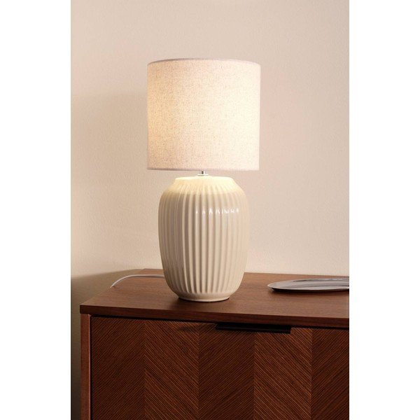 Beżowa lampa stołowa ceramiczna (wysokość 41,5 cm) Karlsson – Jotex-image-1