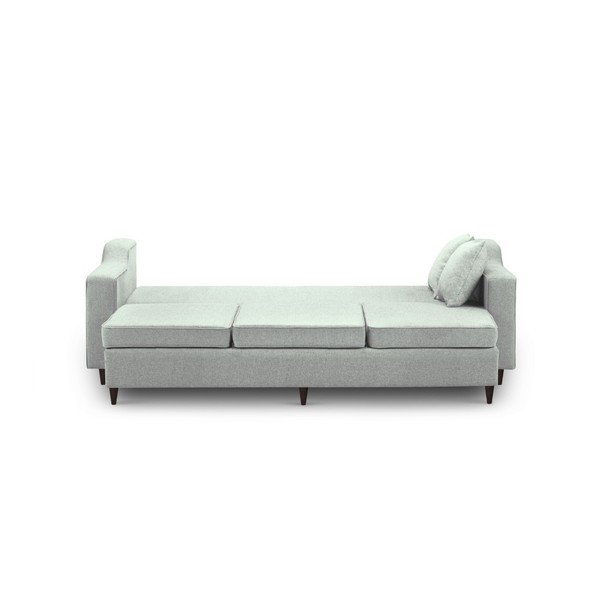 Jasnozielona 3-osobowa sofa rozkładana ze schowkiem Mazzini Sofas Narcisse-image-1